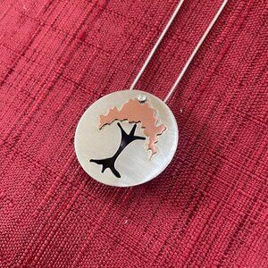 Jessie Senecal Handmade Sterling Silver "Copper Tree" Locket